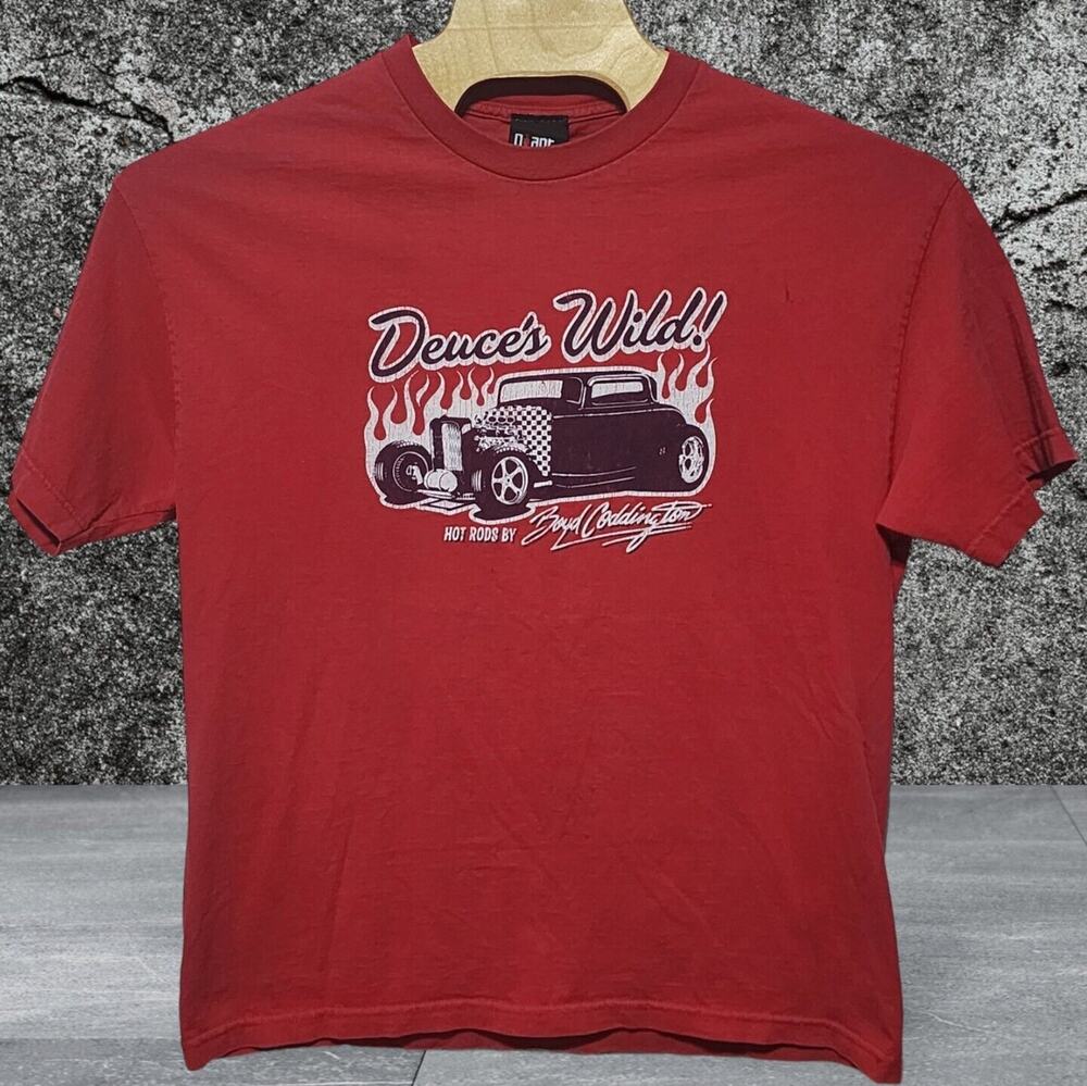 Men's Giant Boyd Coddington Deuce's Wild hot Rod T Shirt XL